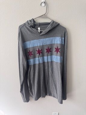Bella Canvas Chicago Flag Graphic Pullover